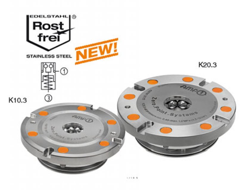 内置安装型零点定位器，圆形，带止位